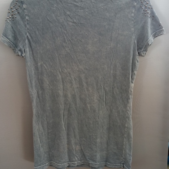 Charming Charlie S/S Vintage Look Bling Top Size M - Picture 3 of 3